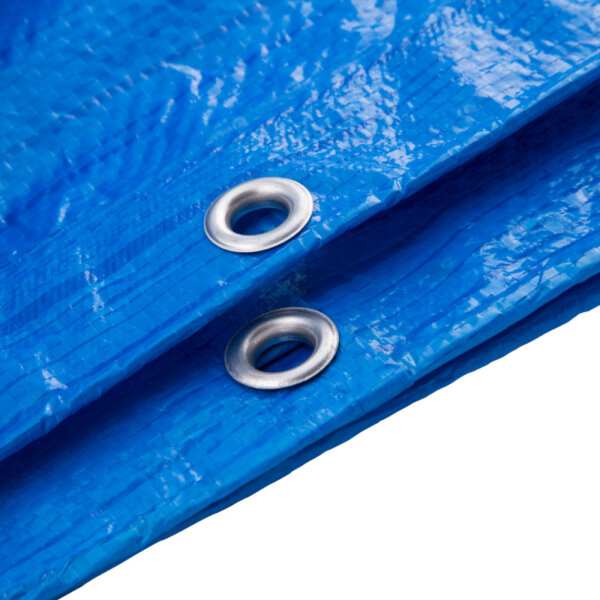 Bâche de protection professionnelle - 6m x 8m - bleu