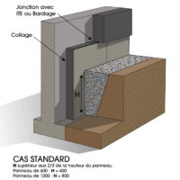 DUO-CAS-STANDARD Panneau POLYPRO SOUBASSEMENT DUO TH31 (140+10) Bords droits- par palette