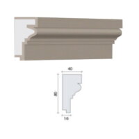 GDS - SousFen013 - modénature façace Profil de décoration de façade - GDS - SousFen013 - 2m50