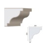 Profil de décoration de façade - GDS - SousToit005 - 2m50