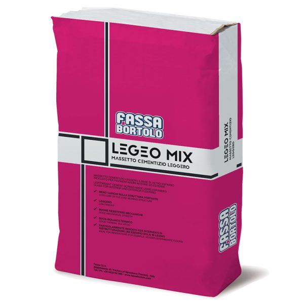 chape allegee legeo mix gris 25kg fassa bortolo