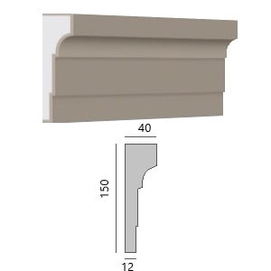 Profil de décoration de façade - GDS - ContFen006 - 2m50