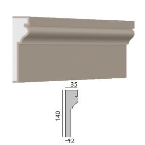 GDS - ContFen007 Profil de décoration de façade - GDS - ContFen007 - 2m50