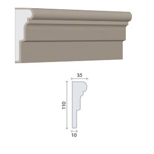 GDS - ContFen008 Profil de décoration de façade - GDS - ContFen008 - 2m50