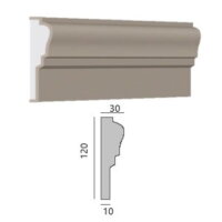 GDS - ContFen009 Profil de décoration de façade - GDS - ContFen009 - 2m50