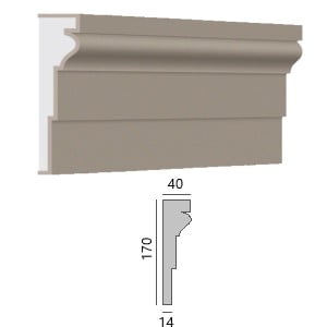 GDS - ContFen011 Profil de décoration de façade - GDS - ContFen011 - 2m50
