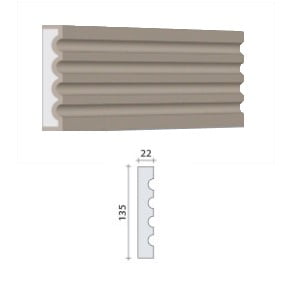 GDS - ContFen034 Profil de décoration de façade - GDS - ContFen034 - 2m50