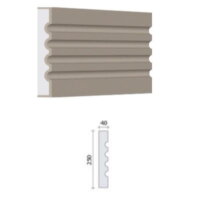 GDS - ContFen038 Profil de décoration de façade - GDS - ContFen038 - 2m50