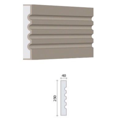 GDS - ContFen038 Profil de décoration de façade - GDS - ContFen038 - 2m50