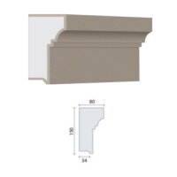 GDS - SousFen010 Profil de décoration de façade - GDS - SousFen010 - 2m50