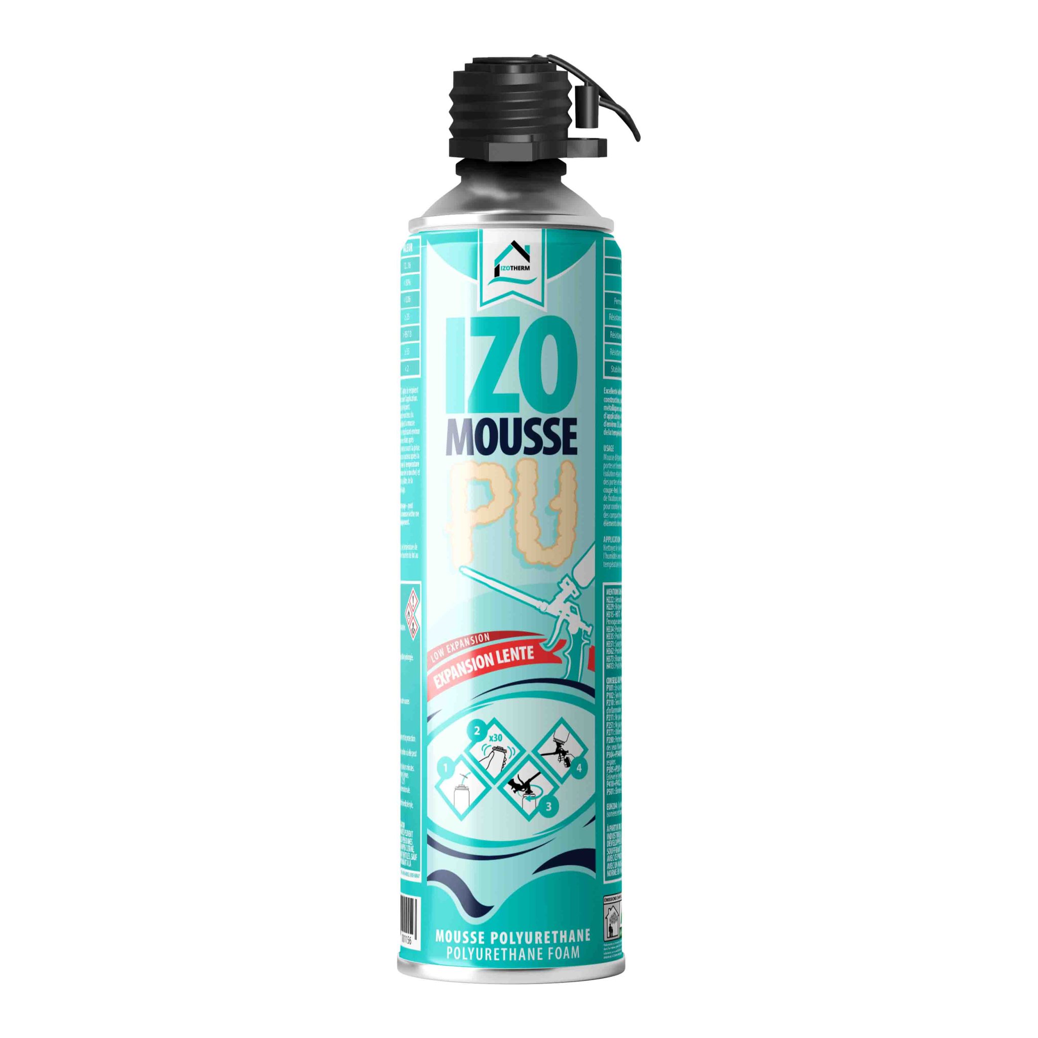 mousse expansive polyuréthane izo mousse pu 750 ml