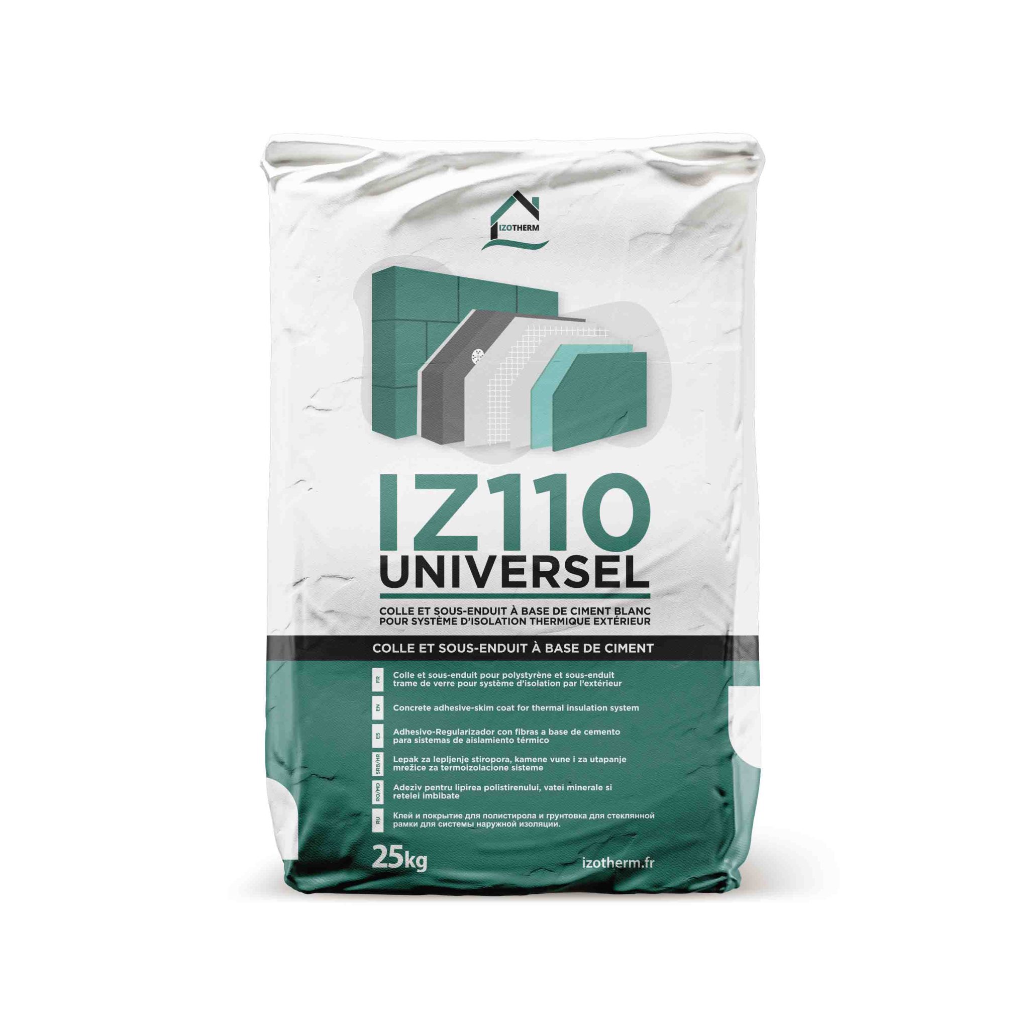 colle pour facade isolation exterieur polystyrene ite iz110 blanc
