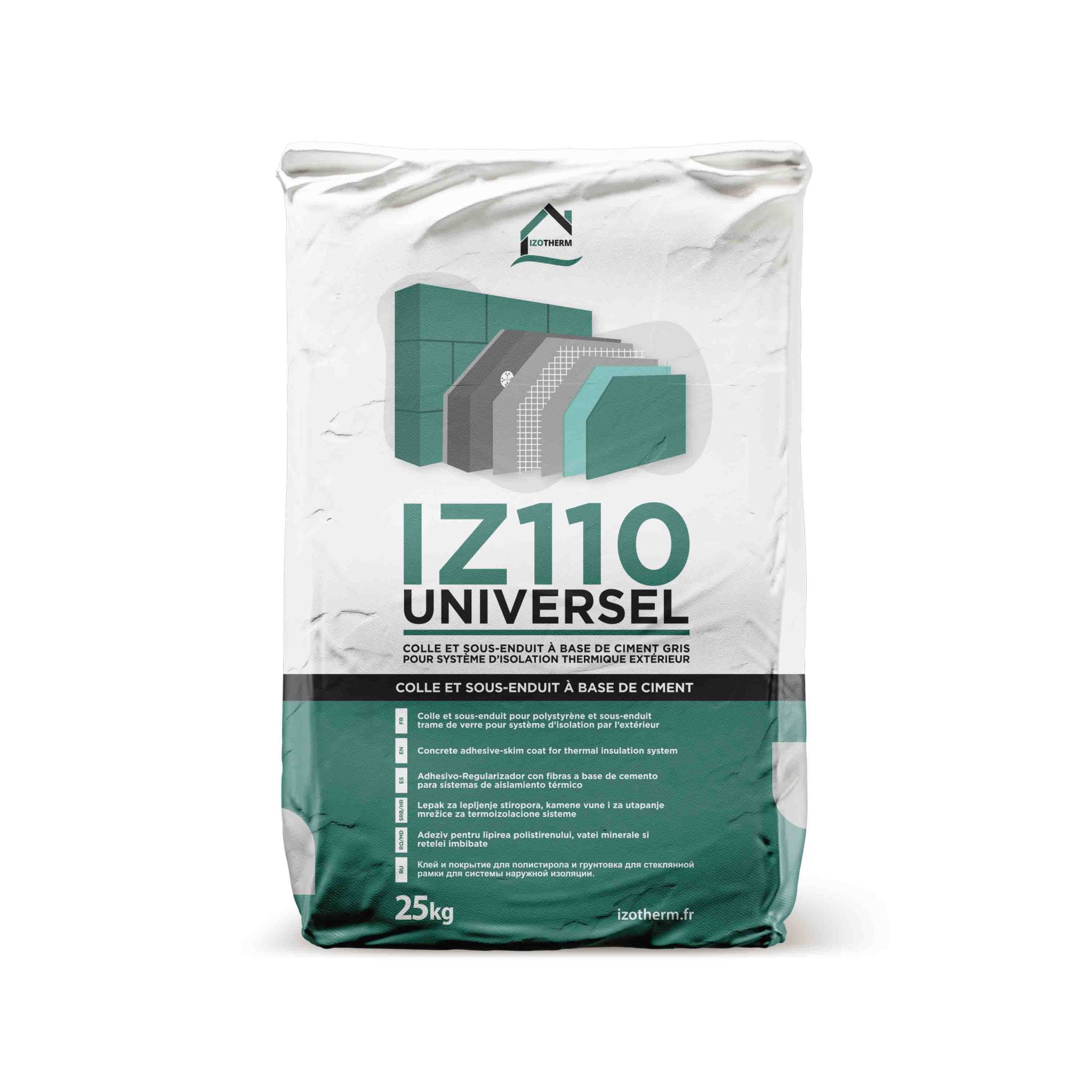 colle pour facade isolation exterieur polystyrene ite iz110 gris