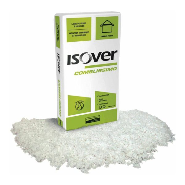laine de verre à souffler comblissimo isover sac de 17,3kg laine de verre à souffler comblissimo isover sac de 17,3kg