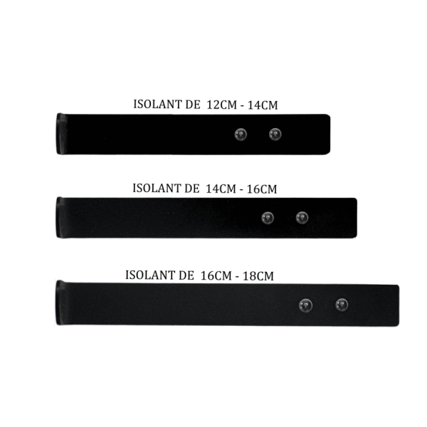 butée haute / basse pour isolant de 120mm 140mm 160mm 180mm ite vendu par 2 pièces butée haute / basse pour isolant de 120mm 140mm 160mm 180mm ite vendu par 2 pièces