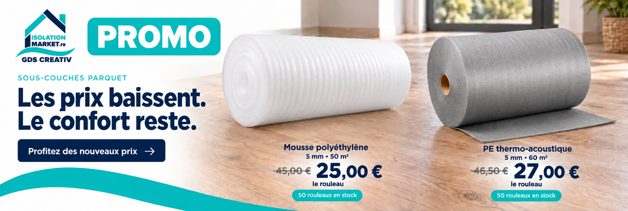 slide promo sous couche parquet